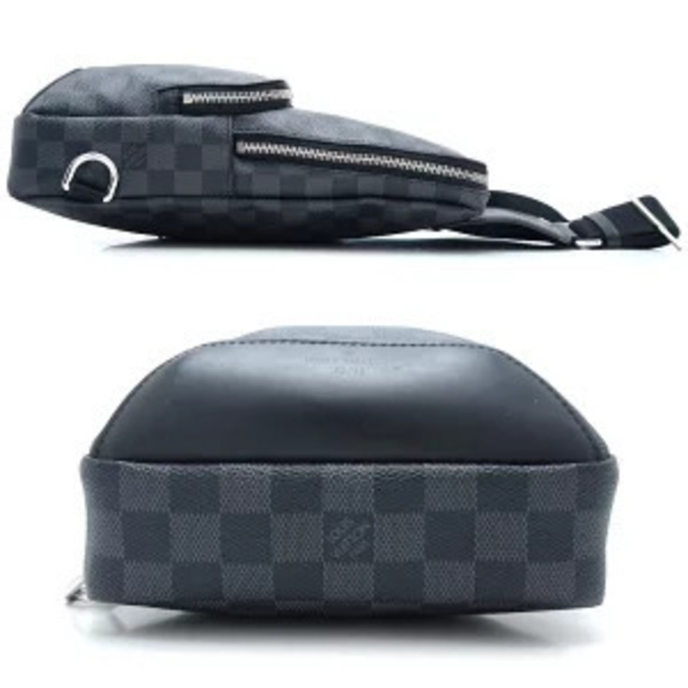 Louis Vuitton Sling Damier Graphite Avenue Body Crossbody Belt Bag Black Bum